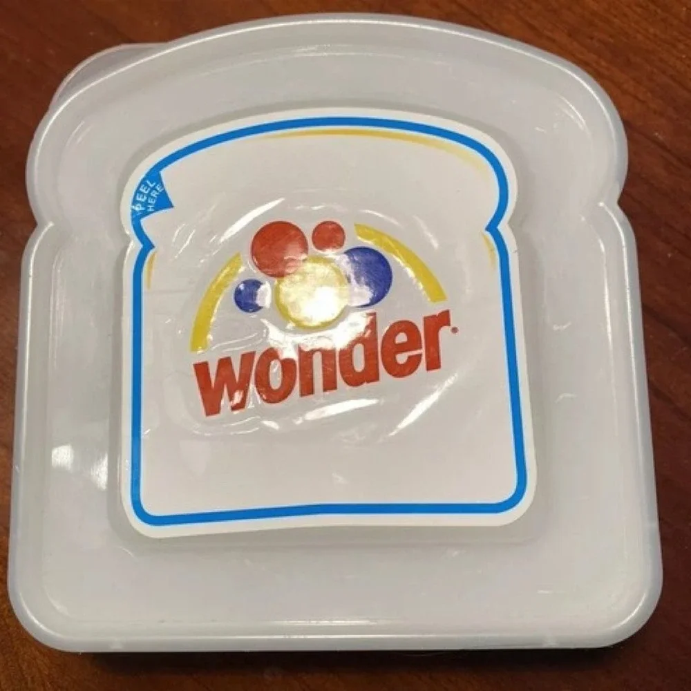 Vintage Wonder Bread Sandwich Container‎ Cases, Colorful Bread Slice Design